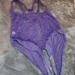 Purple Lace Women's Bodysuit